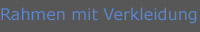 Rahmen mit Verkleidung