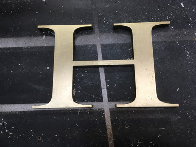 3D Buchstaben gefr�st