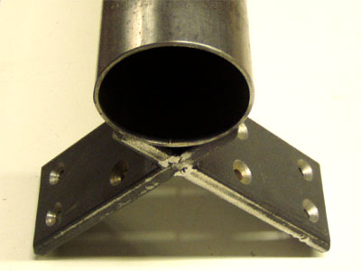 Halterung Rohr geschwei�t